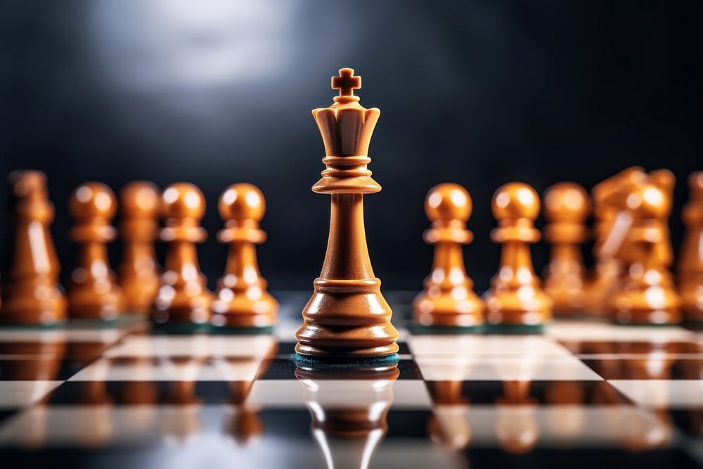 Chess chessboard game intelligence. AI generated Image by rawpixel.