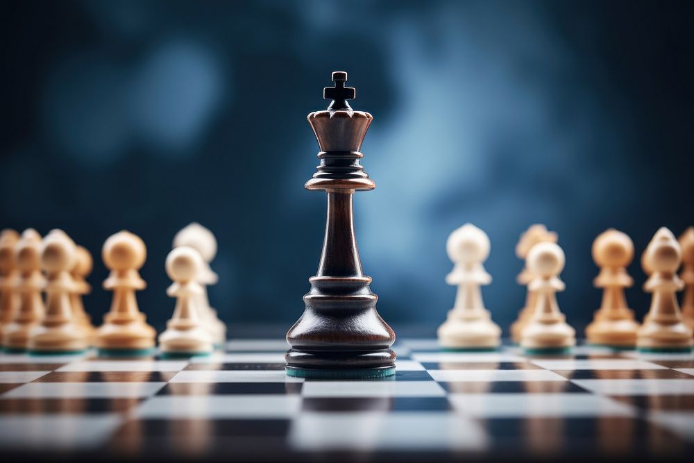 Chess chessboard game intelligence. AI generated Image by rawpixel.