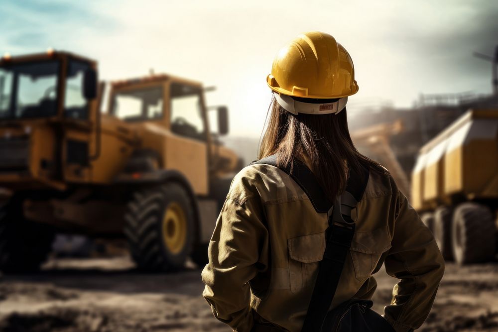 Hardhat looking machine helmet. 