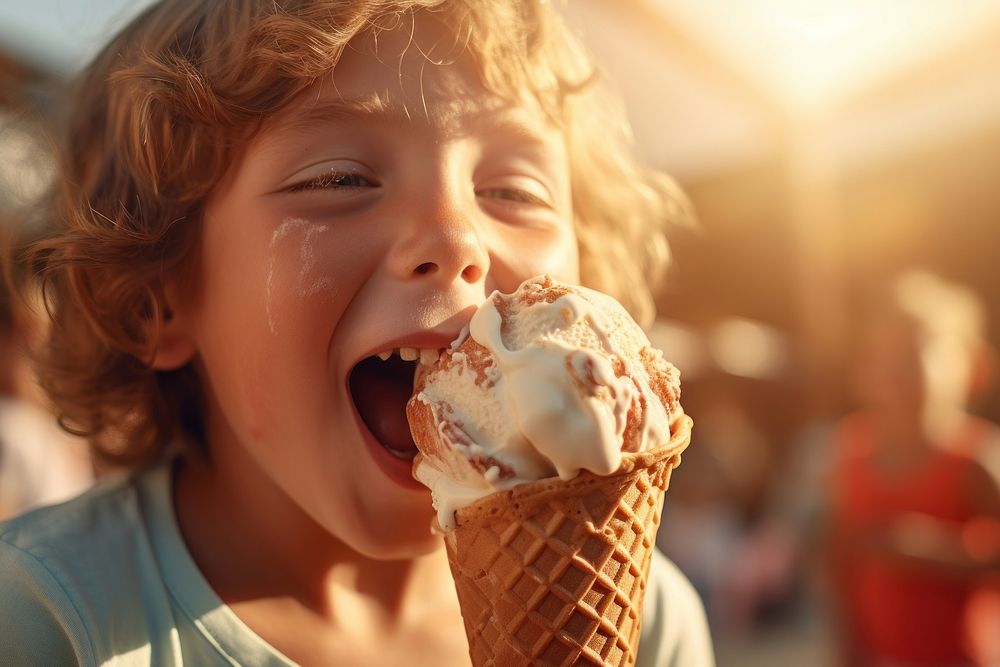 Dessert holding eating summer. AI generated Image by rawpixel.