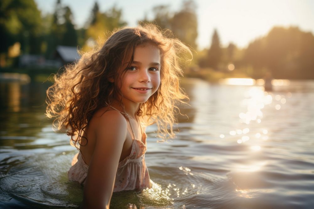 Photography portrait outdoors nature. 