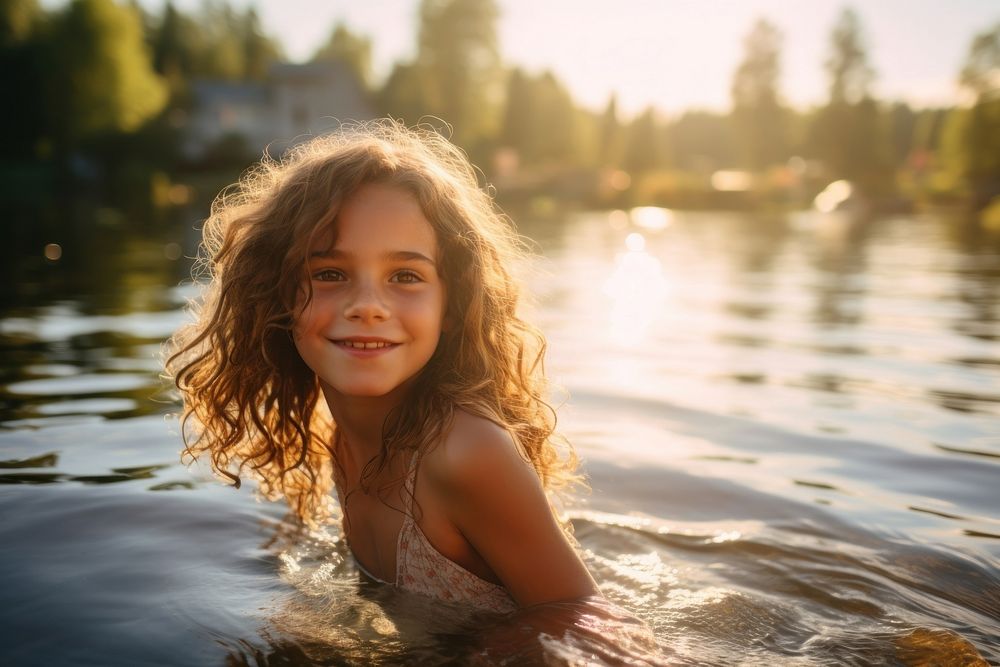 Photography swimming bathing smile. 