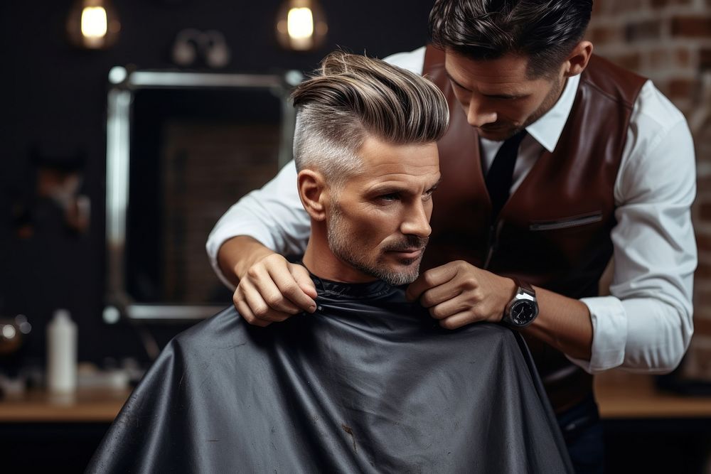 Barbershop adult man hairdresser. AI generated Image by rawpixel.