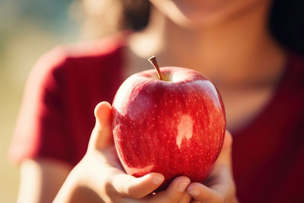 Apple fruit adult plant. AI generated Image by rawpixel.