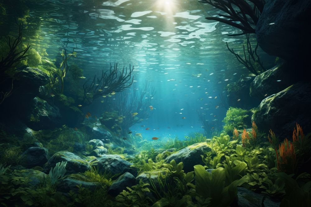 Ocean underwater outdoors nature. AI | Premium Photo - rawpixel
