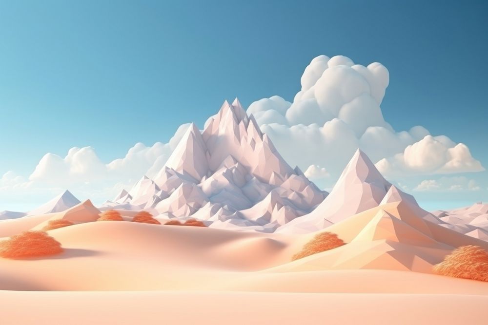 Backgrounds landscape panoramic mountain. AI generated Image by rawpixel.