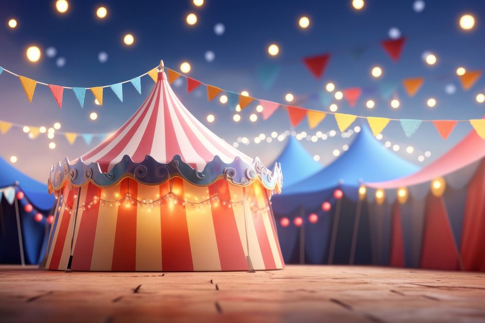 Circus recreation outdoors night. AI generated Image by rawpixel.