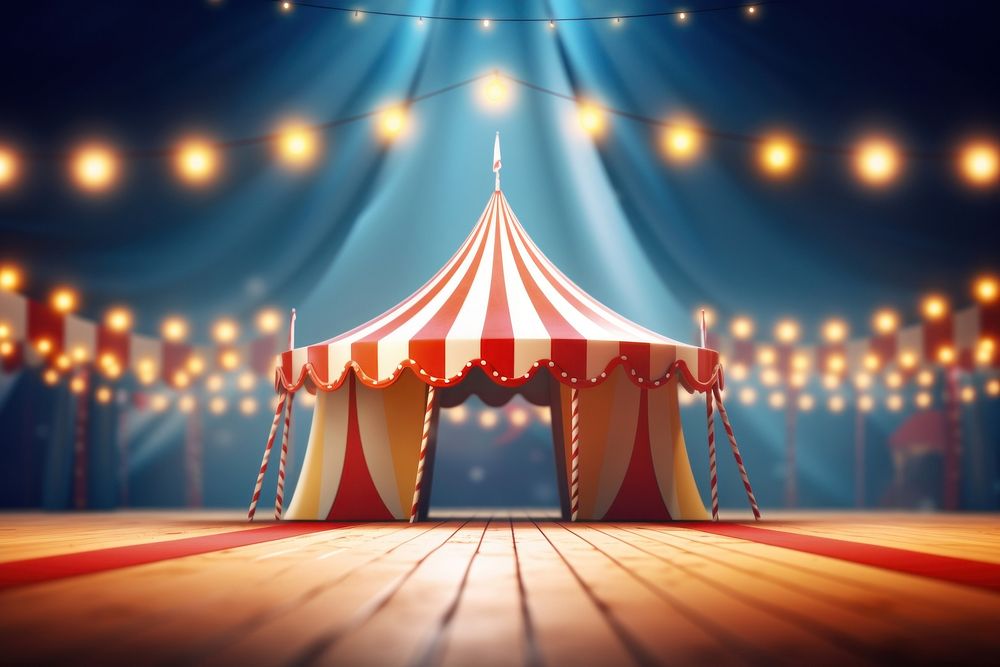 Circus outdoors lighting stage. AI generated Image by rawpixel.