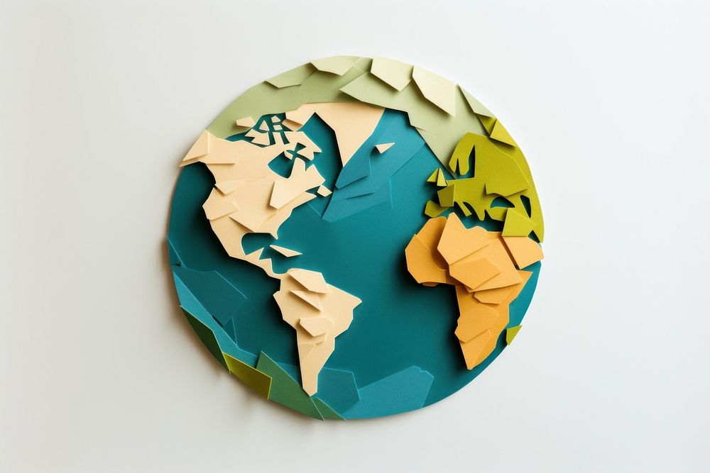 Globe art representation creativity. AI generated Image by rawpixel.