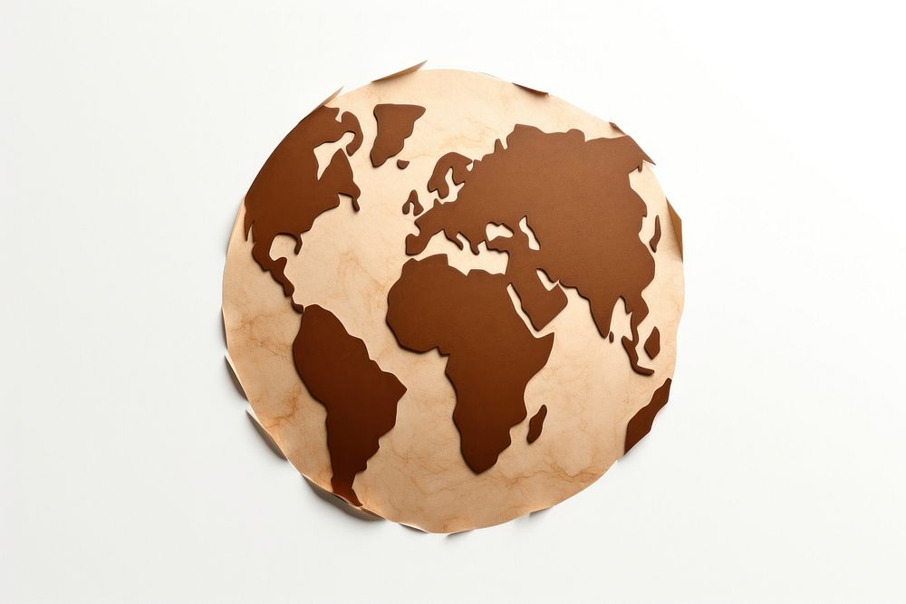 Planet globe space white background. AI generated Image by rawpixel.