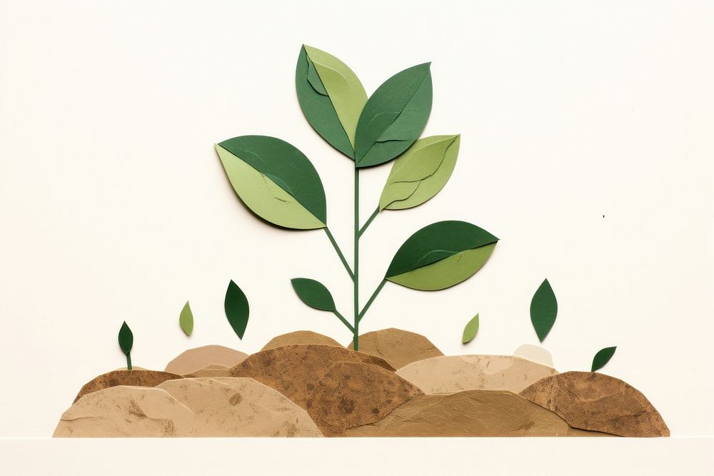 Plant green leaf soil. AI generated Image by rawpixel.