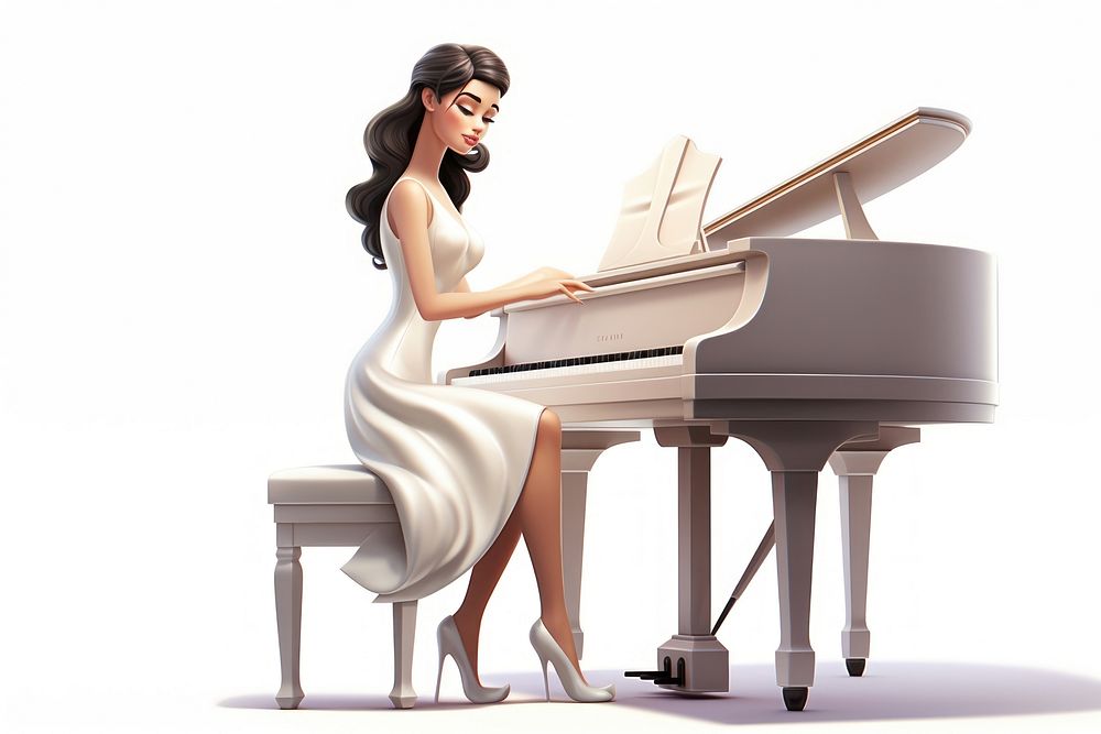 Piano keyboard musician pianist. AI generated Image by rawpixel.