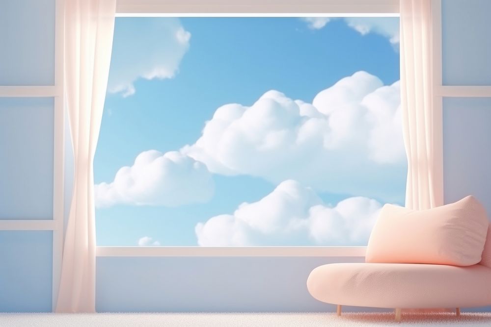 Window sky nature cloud. AI generated Image by rawpixel.