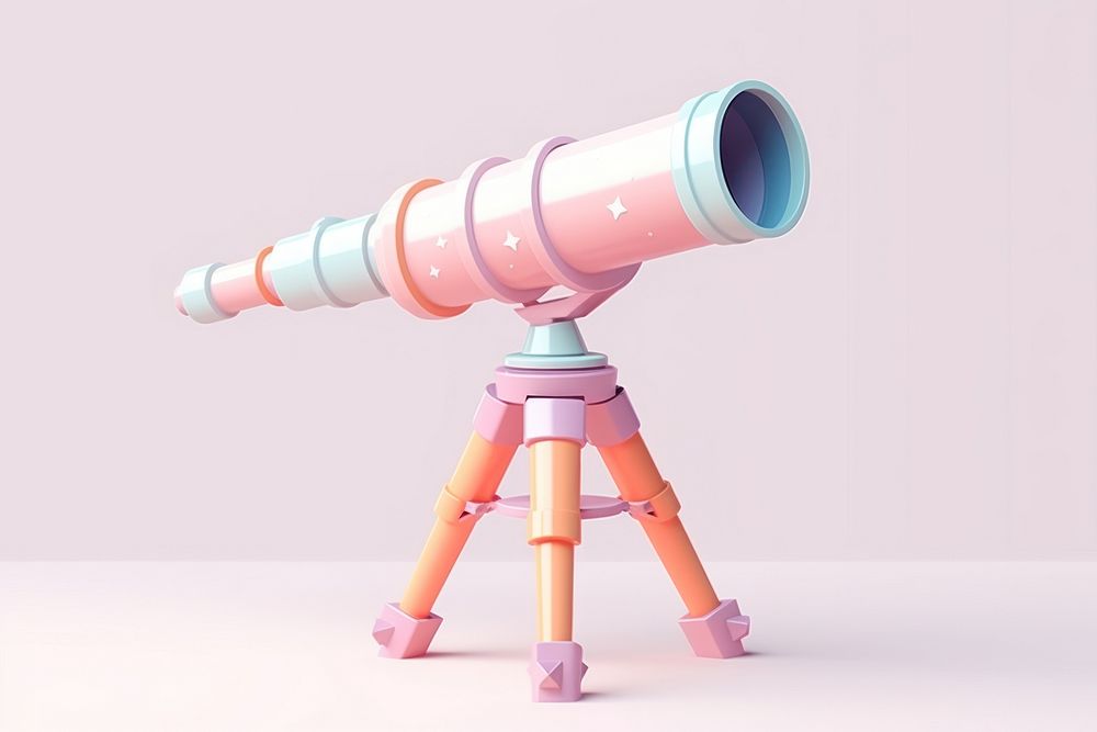 Telescope binoculars technology astronomy. AI generated Image by rawpixel.