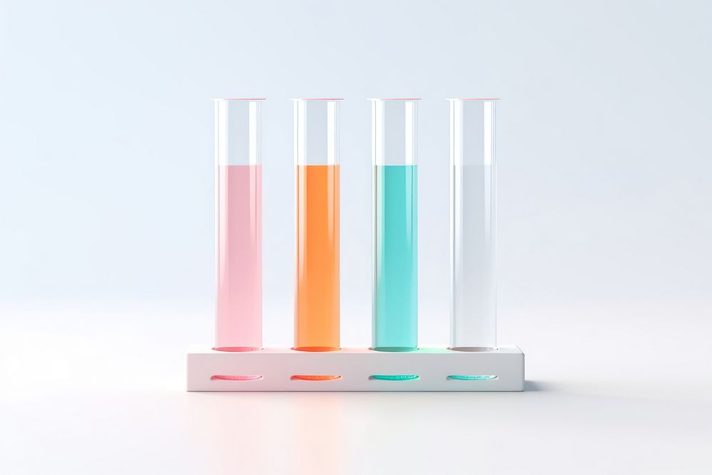 White background biotechnology biochemistry laboratory. AI generated Image by rawpixel.