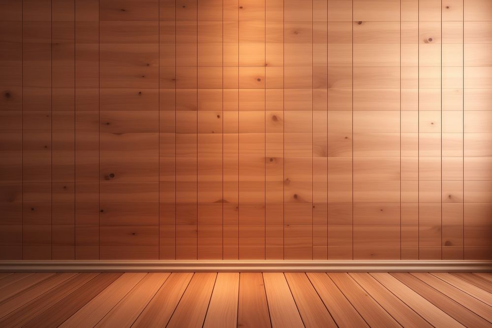 Wood wall room architecture. AI generated Image by rawpixel.