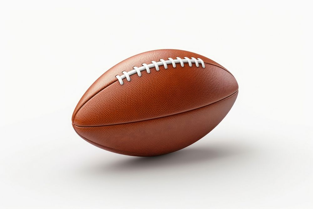 Football sports american football white background. AI generated Image by rawpixel.