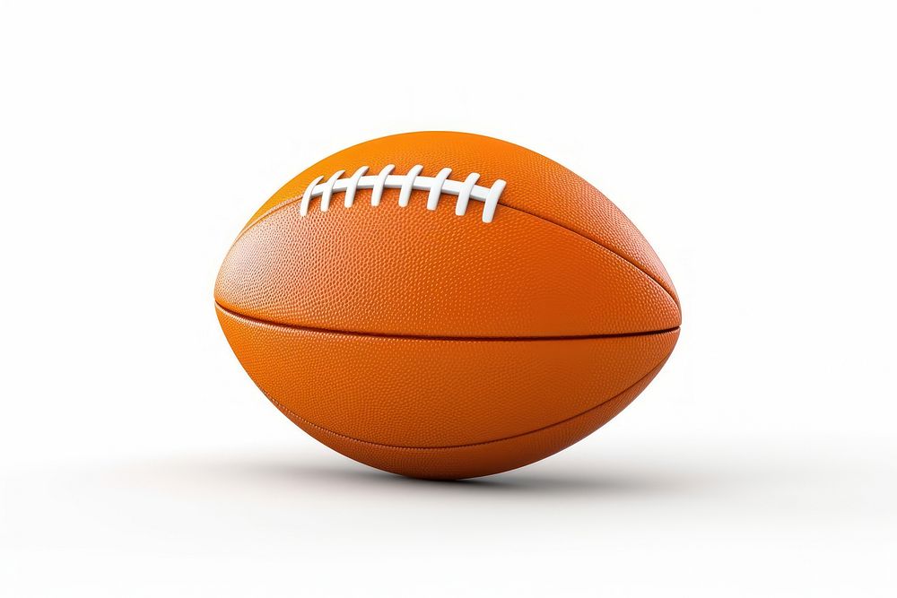 Football sports american football white background. AI generated Image by rawpixel.