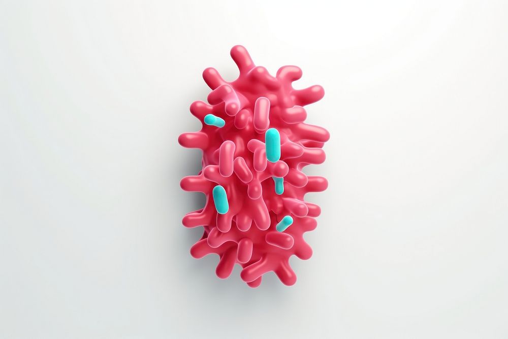 White background microbiology medication sprinkles. AI generated Image by rawpixel.