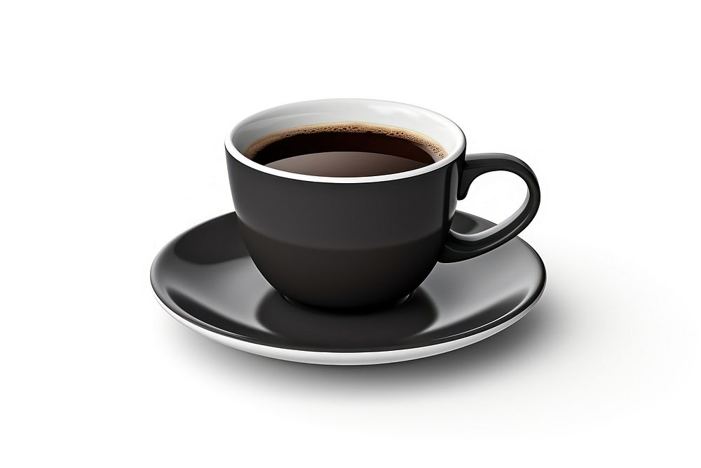 Coffee saucer drink black. AI generated Image by rawpixel.