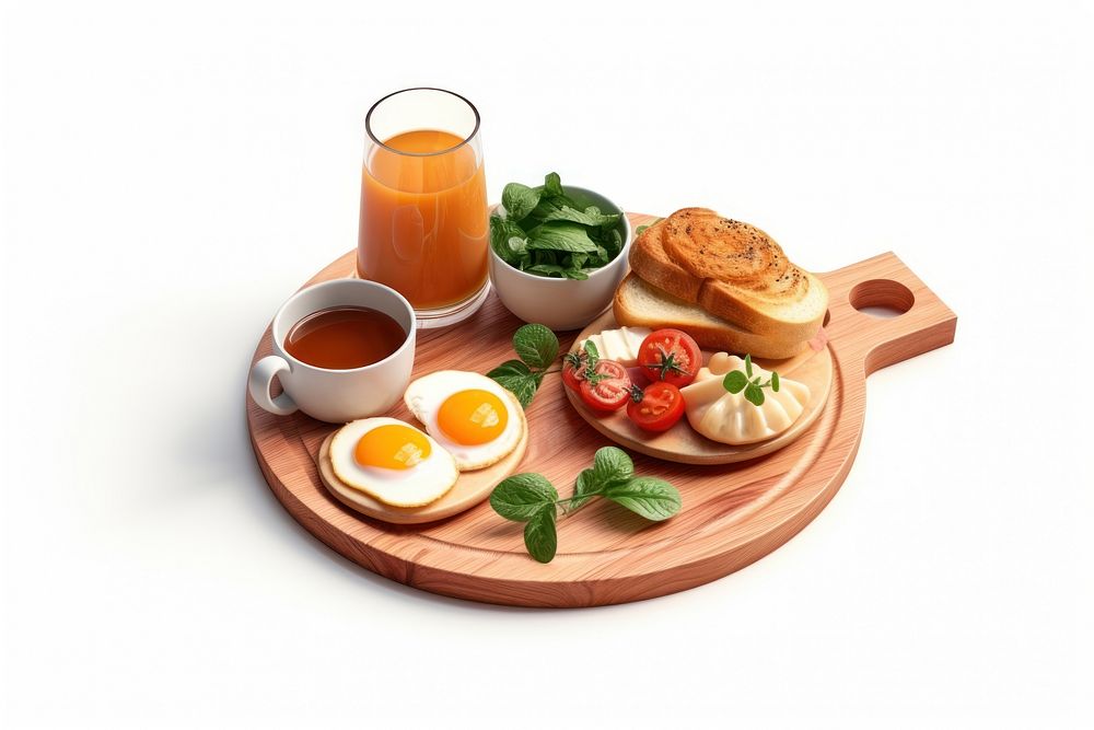 Food breakfast brunch bread. AI generated Image by rawpixel.