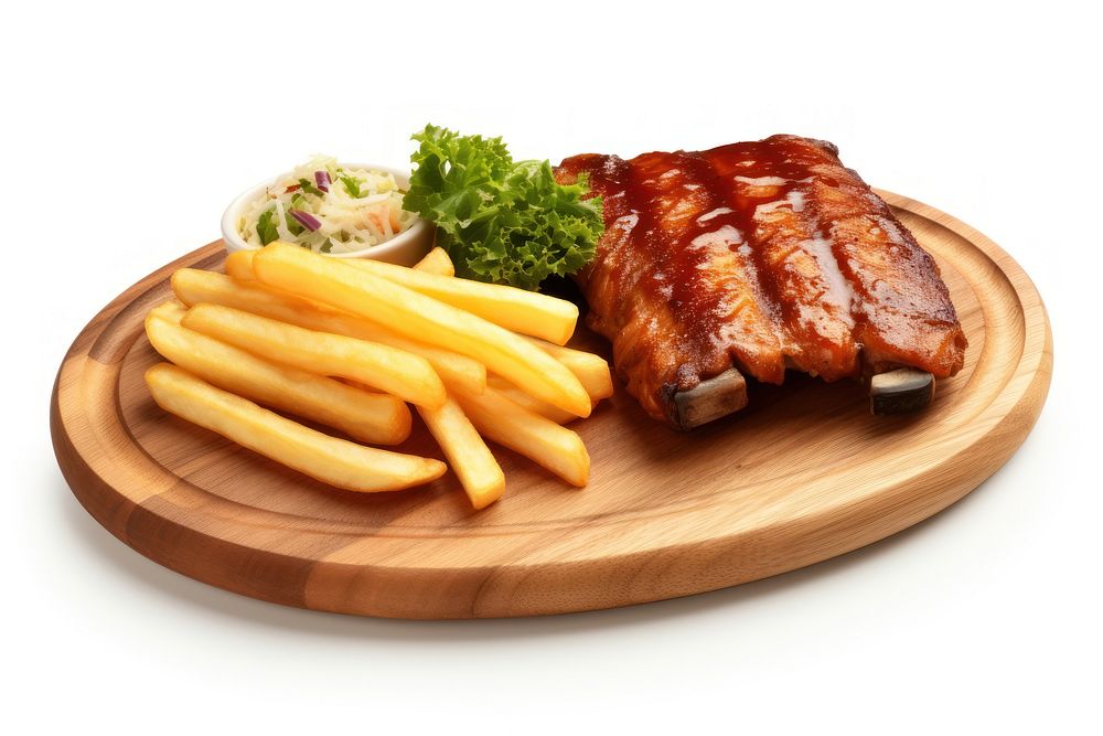 Pork plate meat food. AI generated Image by rawpixel.
