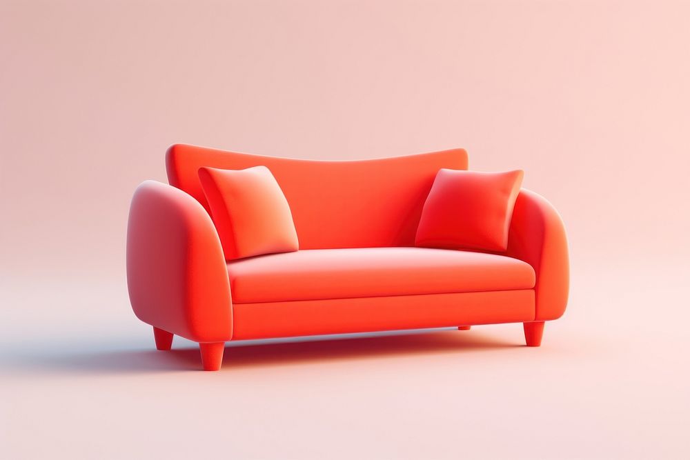 Furniture armchair cushion couch. AI generated Image by rawpixel.