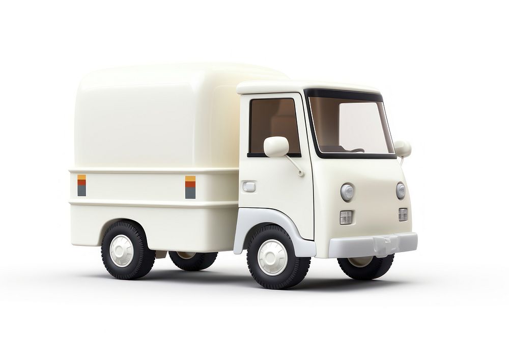 Truck vehicle car white background. AI generated Image by rawpixel.