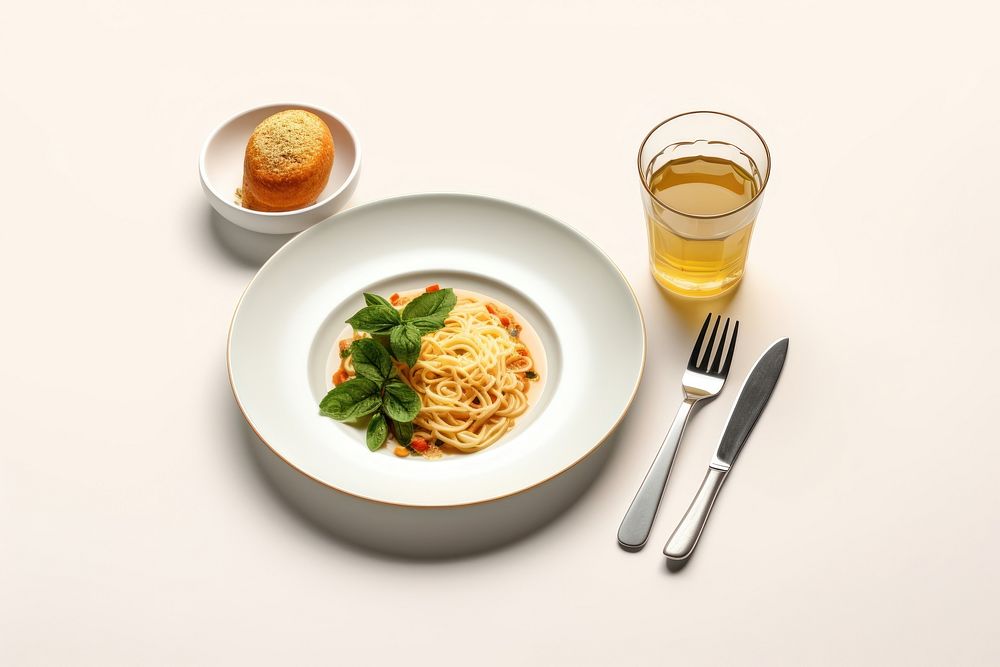 Food spaghetti dinner pasta. AI generated Image by rawpixel.