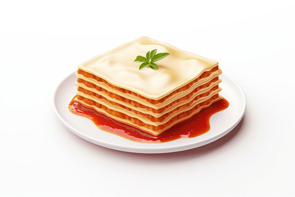 Pancake food white background strawberry. AI generated Image by rawpixel.