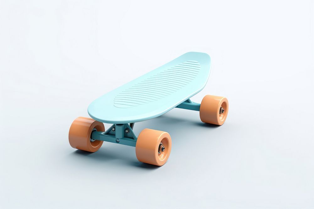 Skateboard longboard wheel white background. AI generated Image by rawpixel.