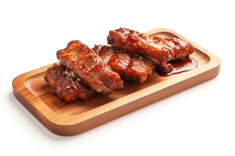 Pork ribs plate meat. AI generated Image by rawpixel.