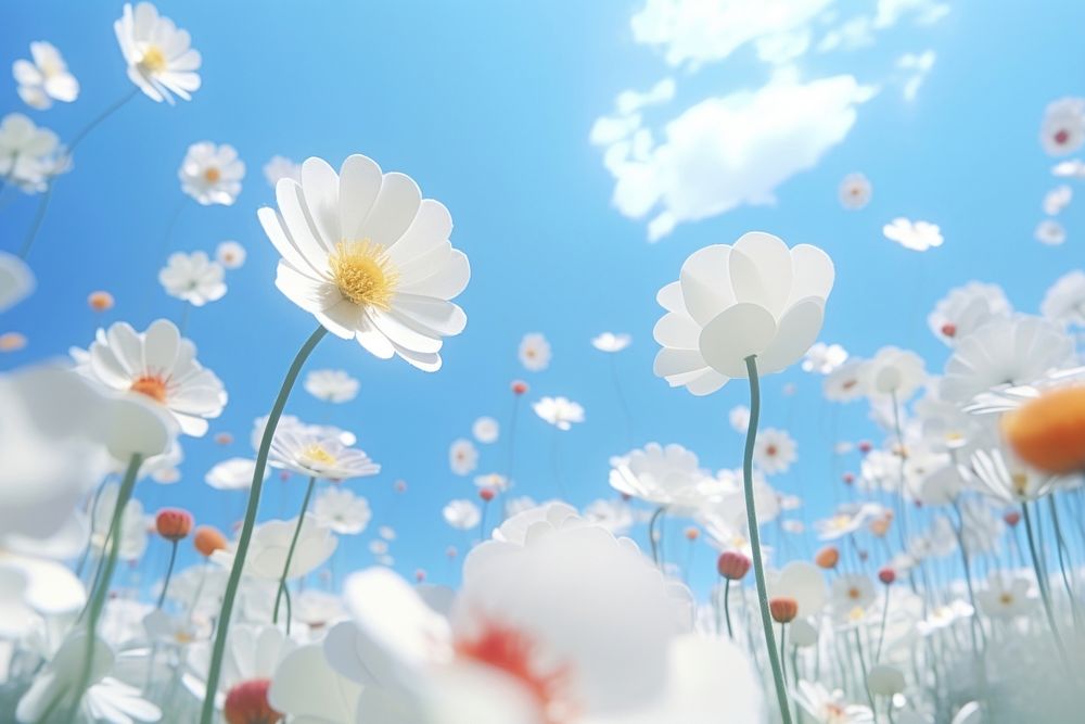 Flower outdoors blossom nature. AI generated Image by rawpixel.