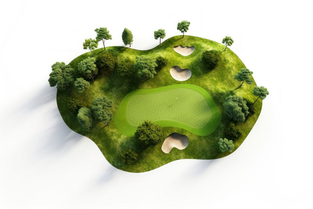 Golf outdoors sports green. AI generated Image by rawpixel.