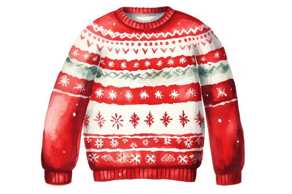 Sweater sweatshirt christmas white background. AI generated Image by rawpixel.