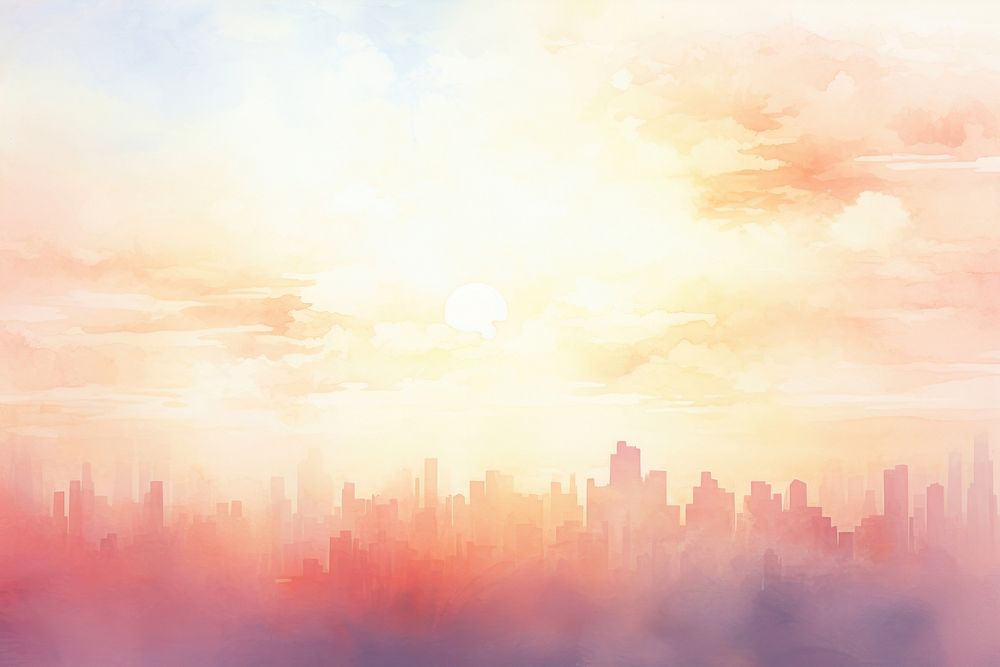 City sky landscape outdoors. AI generated Image by rawpixel.
