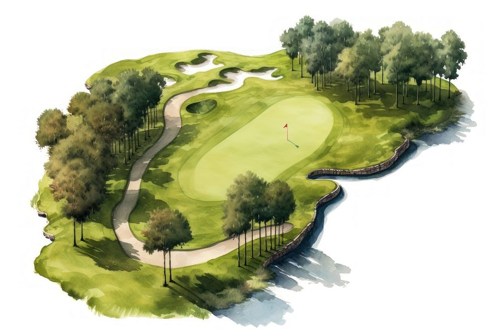 Golf outdoors sports field. AI generated Image by rawpixel.