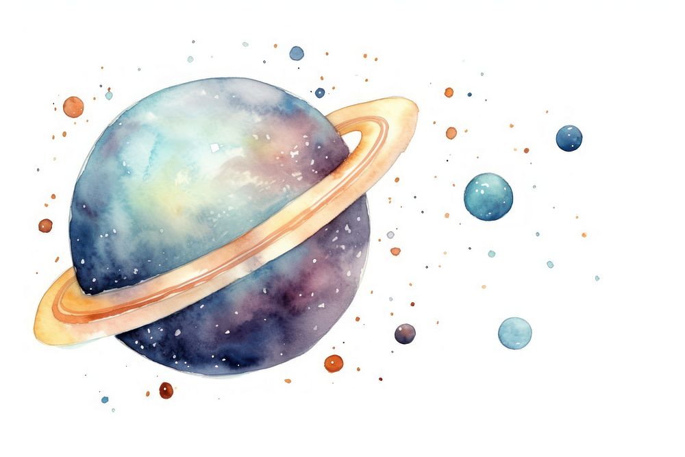 Space astronomy universe cartoon. AI generated Image by rawpixel.