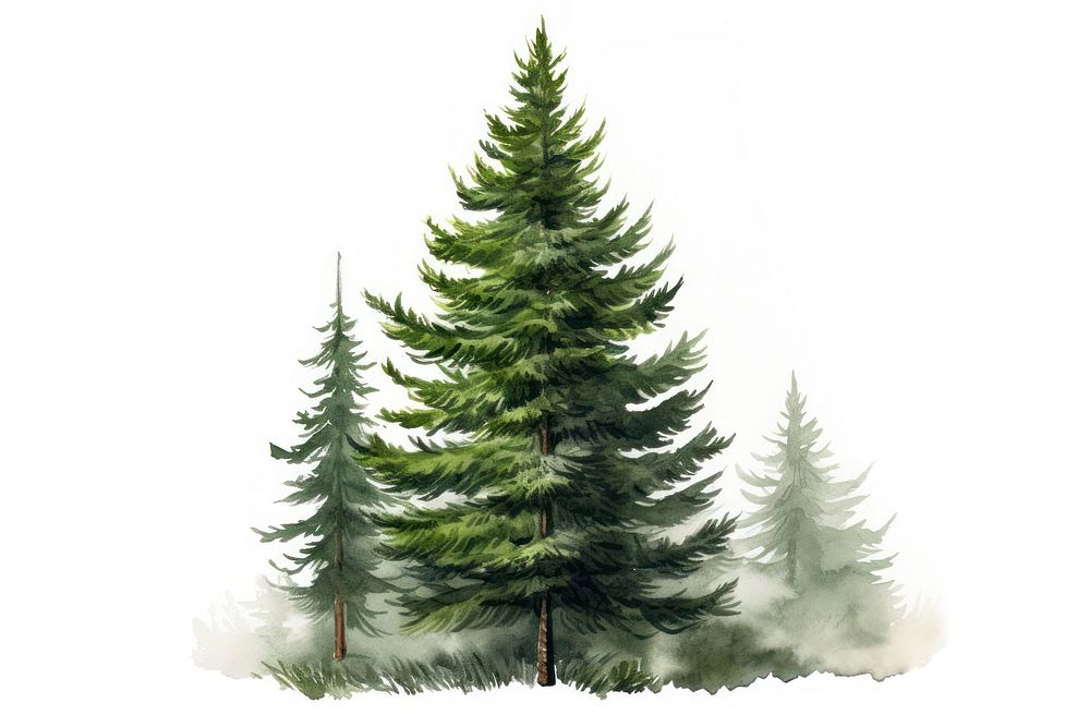 Spruce plant tree pine. AI generated Image by rawpixel.