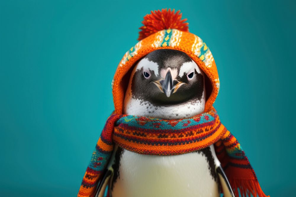 Penguin animal bird cute. AI generated Image by rawpixel.