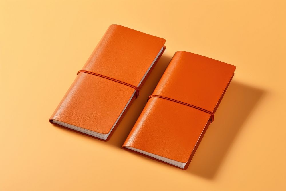 Diary leather wallet book.