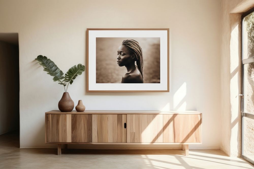 Furniture frame wall wood. AI generated Image by rawpixel.