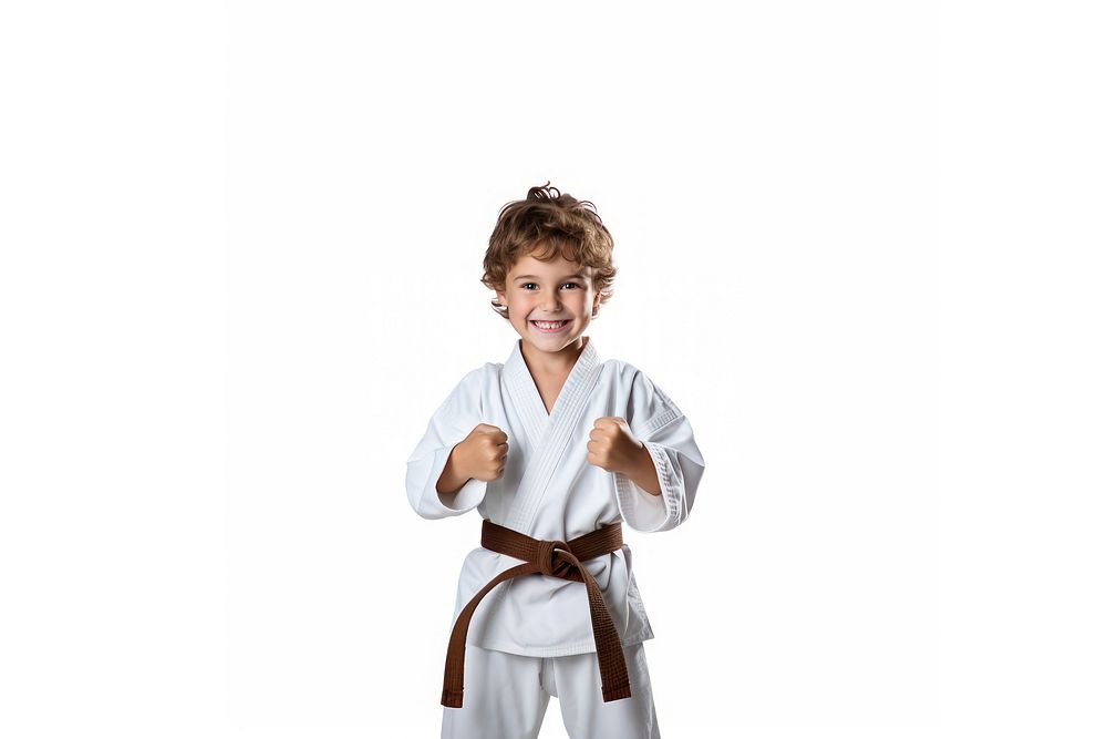 Smiling karate sports child. AI generated Image by rawpixel.