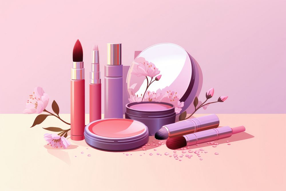 Cosmetics lipstick container variation. AI generated Image by rawpixel.
