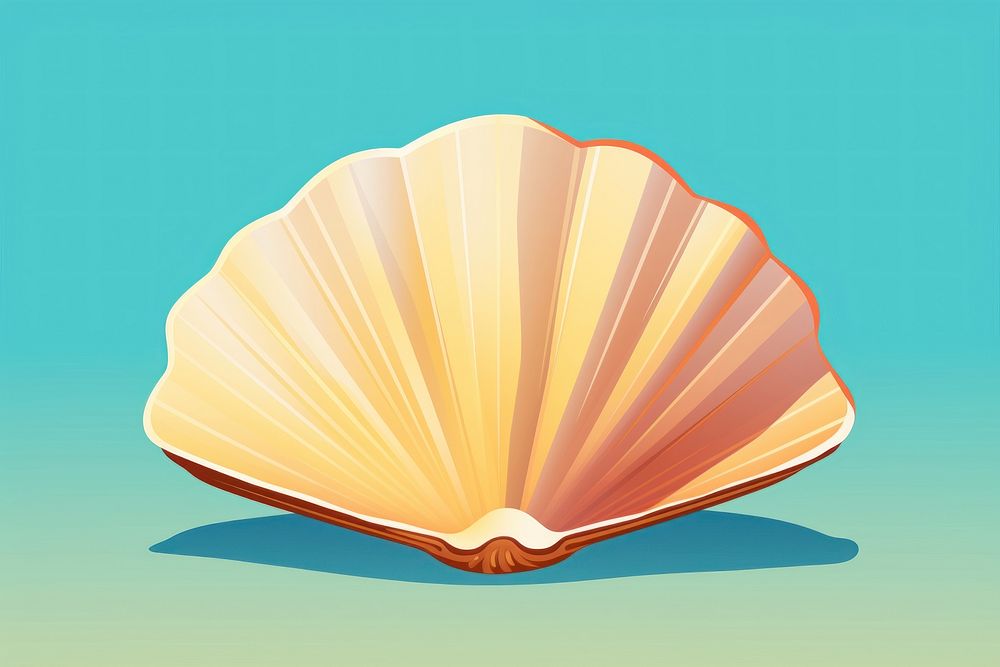 Clam shell invertebrate shellfish. AI generated Image by rawpixel.