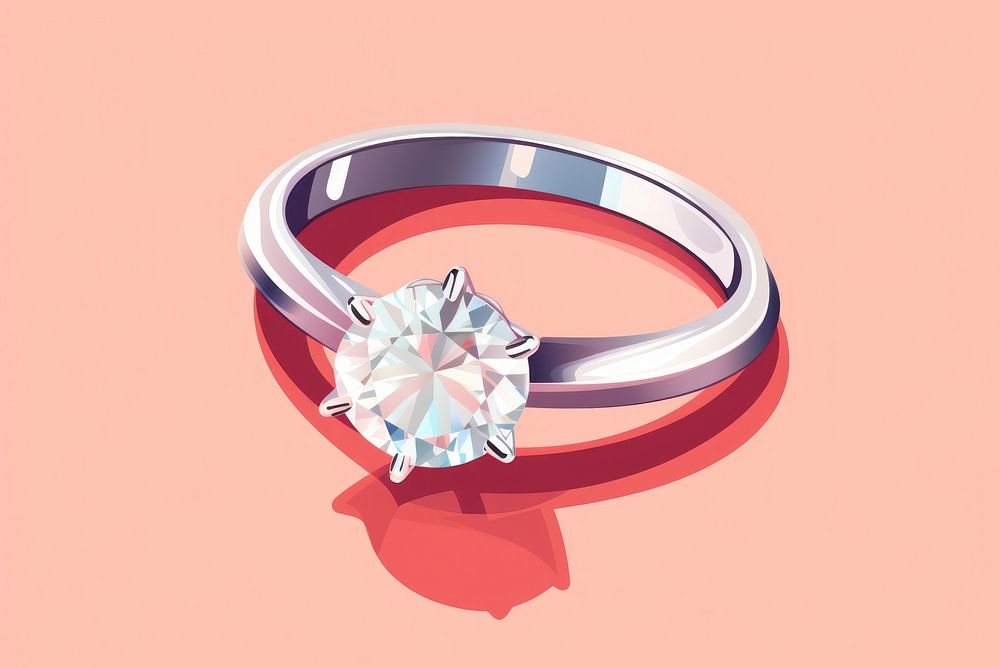 Diamond ring gemstone jewelry. AI generated Image by rawpixel.