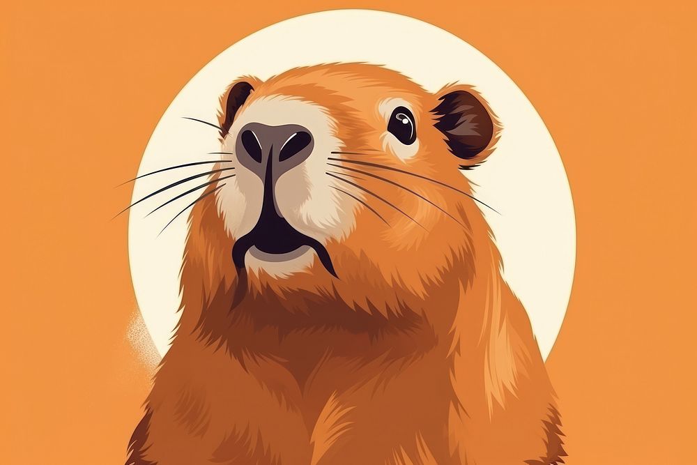 Portrait animal mammal rodent. AI generated Image by rawpixel.