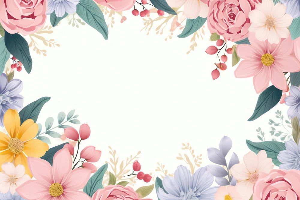 Flower backgrounds pattern plant. AI generated Image by rawpixel.