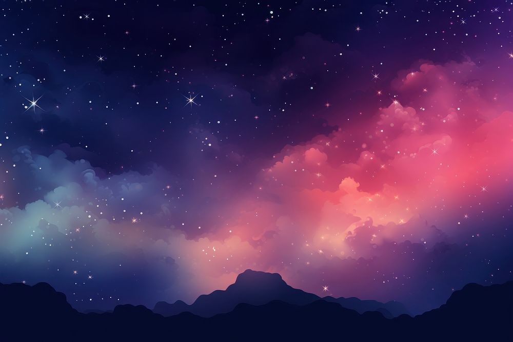Backgrounds astronomy outdoors galaxy. AI generated Image by rawpixel.