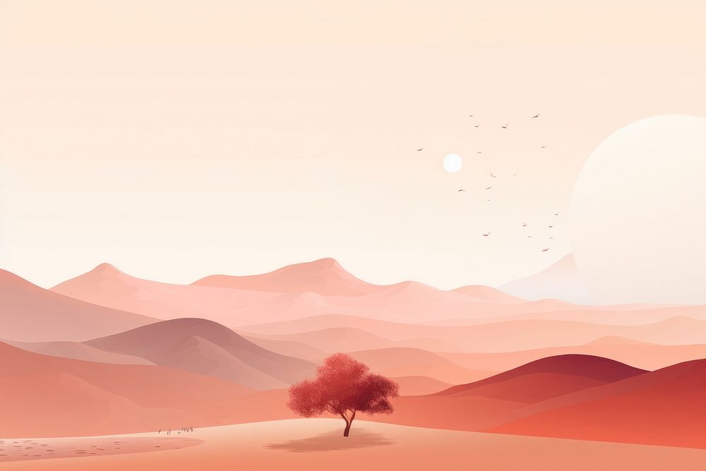 Landscape outdoors nature desert. AI generated Image by rawpixel.